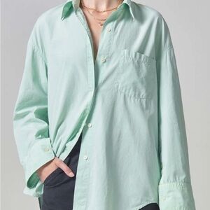 Citizens of Humanity Cocoon Shirt - Pistachio